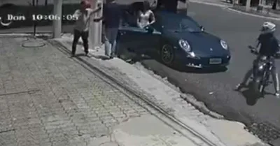 Casal em Porsche é abordado por assaltantes em avenida de Belém