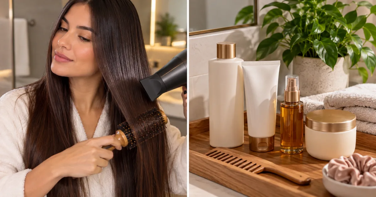 Cuidados na lavagem e no calor ajudam a reduzir o frizz no cabelo liso