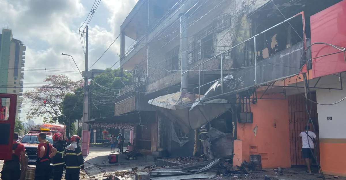 Explosão em restaurante mobiliza bombeiros e deixa feridos em Belém