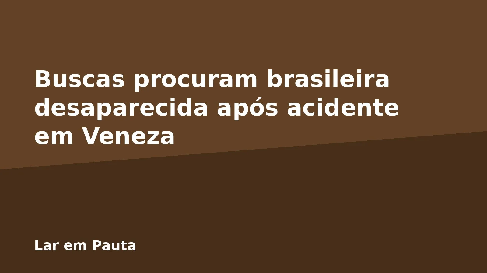 Buscas procuram brasileira desaparecida após acidente em Veneza
