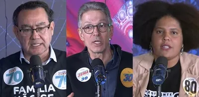 Cury e Zema trocam elogios, atacam STF e confrontam Samara em debate em SP