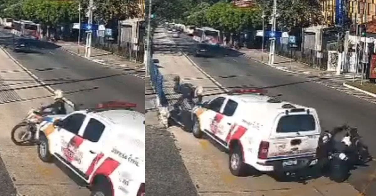 Colisão em Belém deixa dois policiais militares feridos
