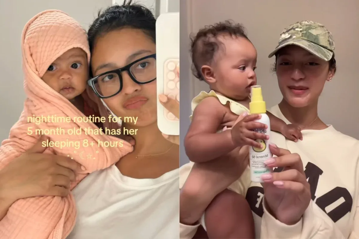 Influencer recebe críticas por rotina de pele de 10 passos para bebê