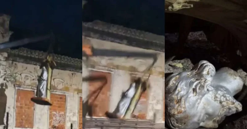 Arquidiocese informa que estátua danificada em Fortaleza será restaurada