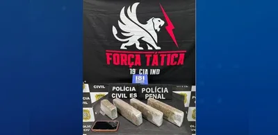 Homem é detido com cerca de 3,1 quilos de maconha no Espírito Santo