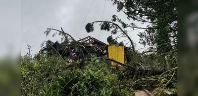 Sul do país tem alerta vermelho para tempestades, granizo e ventos acima de 100 km/h