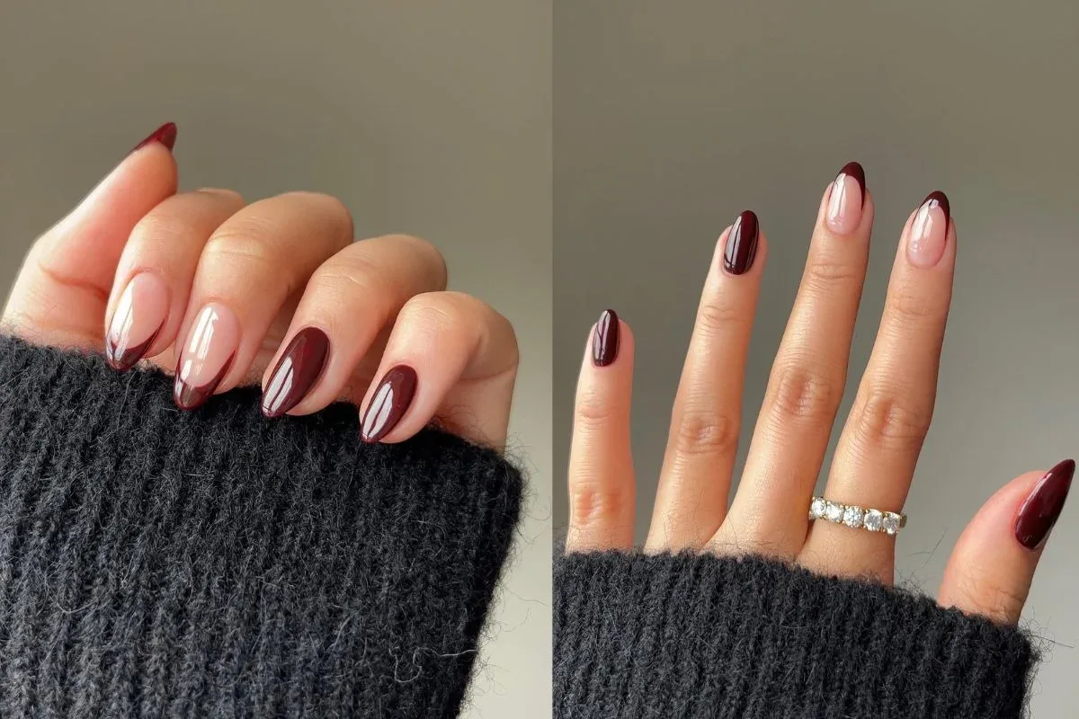 Bordô ganha espaço nas unhas com variações entre vermelho escuro e chocolate