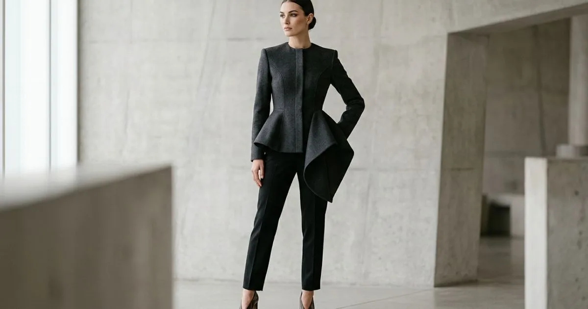 Peplum retorna em 2026 com volumes assimétricos e novas combinações