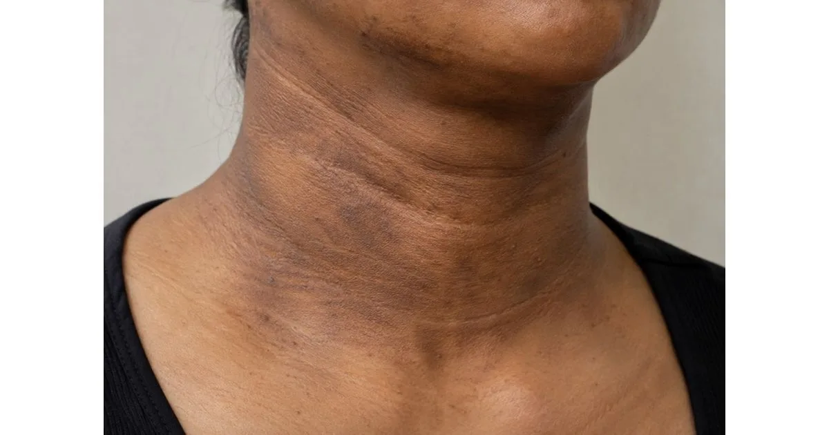 Textura e evolução ajudam a investigar manchas escuras no pescoço