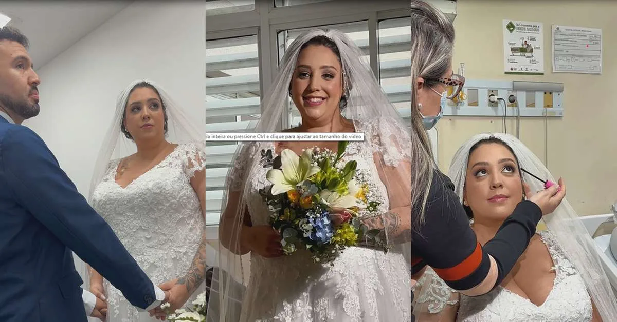 Paciente com leucemia celebra casamento em capela de hospital em Santo André
