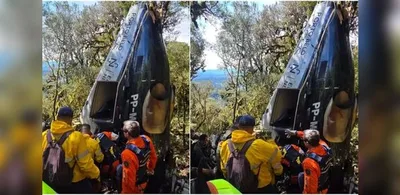 IML de Florianópolis libera corpos de cinco vítimas de queda de helicóptero