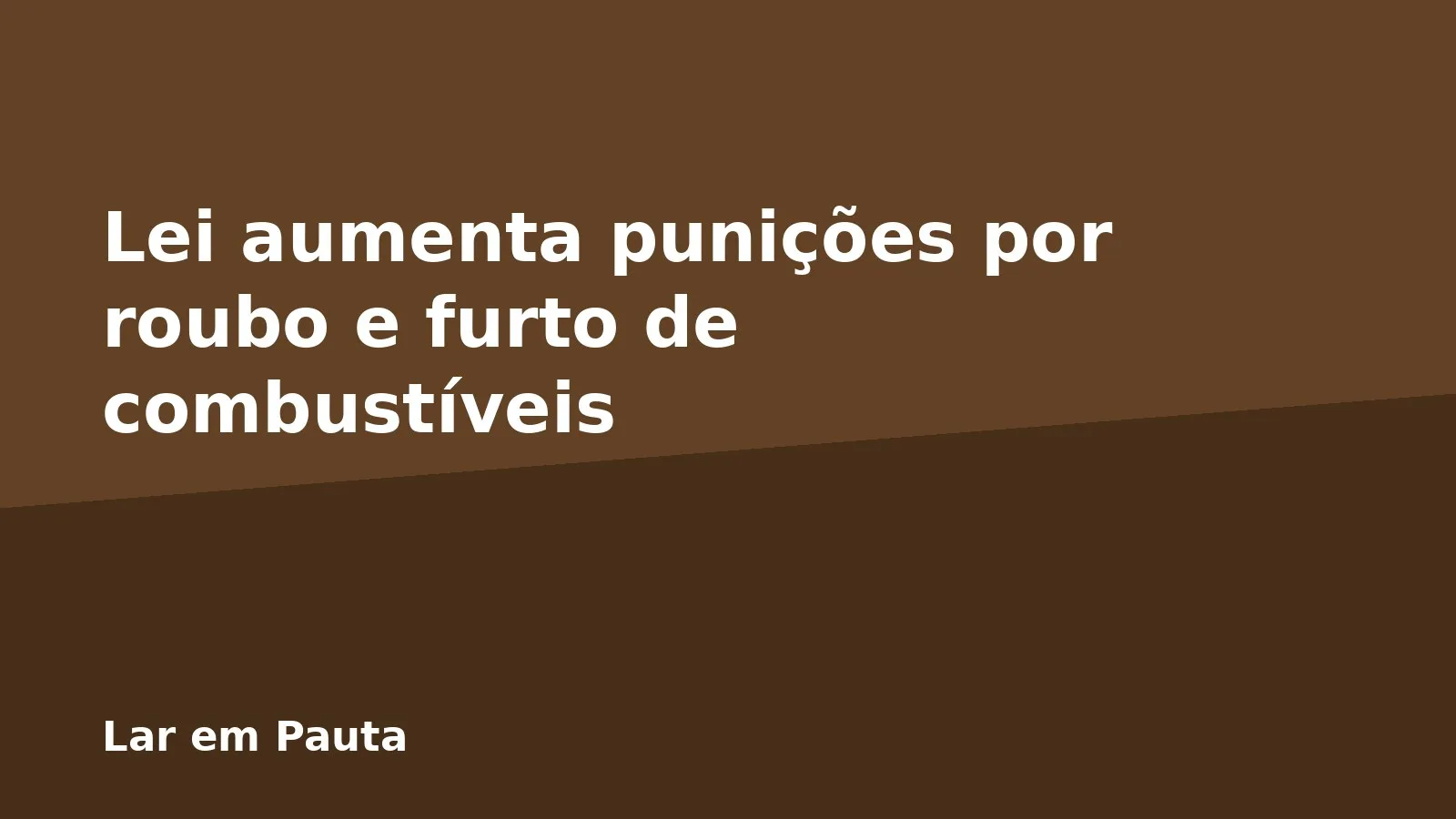 Lei aumenta punições por roubo e furto de combustíveis