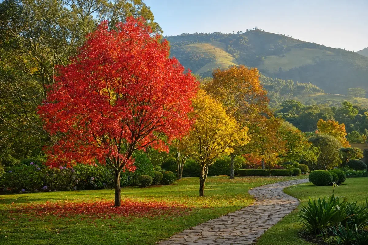 12 árvores que mudam de cor no outono e como escolher para o jardim