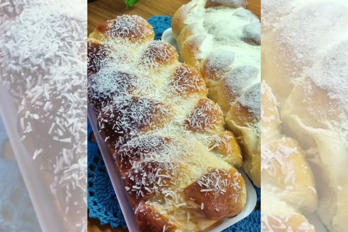 Rosca de coco caseira combina massa macia e preparo simples